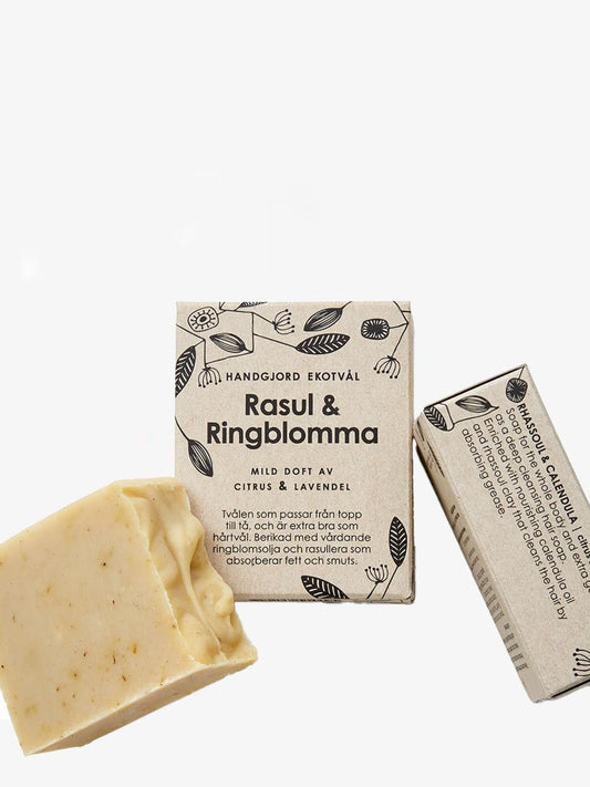 Ekotvål - Rasul & Ringblomma - För fet/blandhud/hår - 11hektar