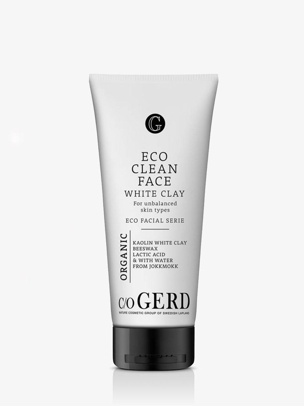 c/o Gerd Clean Face White Clay, mild lerrengöring för hud med akne