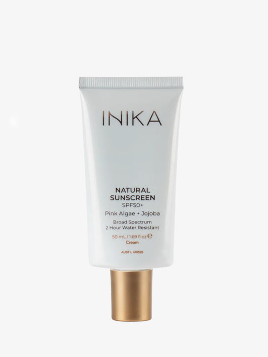 INIKA - Solskydd  ansikte SPF 50 - Transparent eller färgad