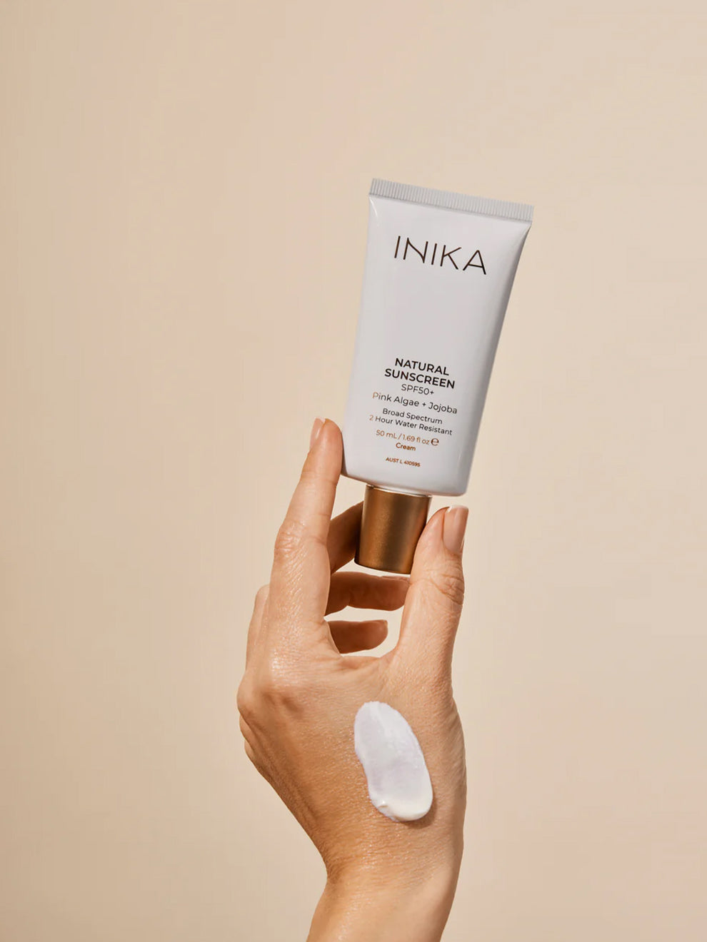 INIKA - Solskydd  ansikte SPF 50 - Transparent eller färgad