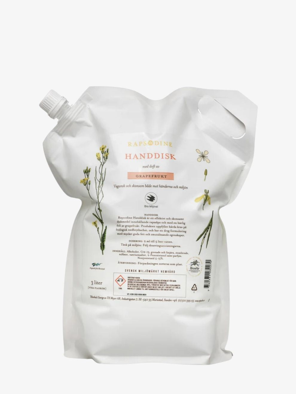 Handdiskmedel - Grapefrukt, refill 3 liter