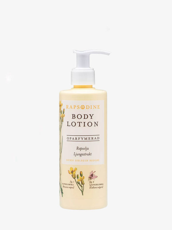 Rapsodine bodylotion doftfri i liten pumpflaska