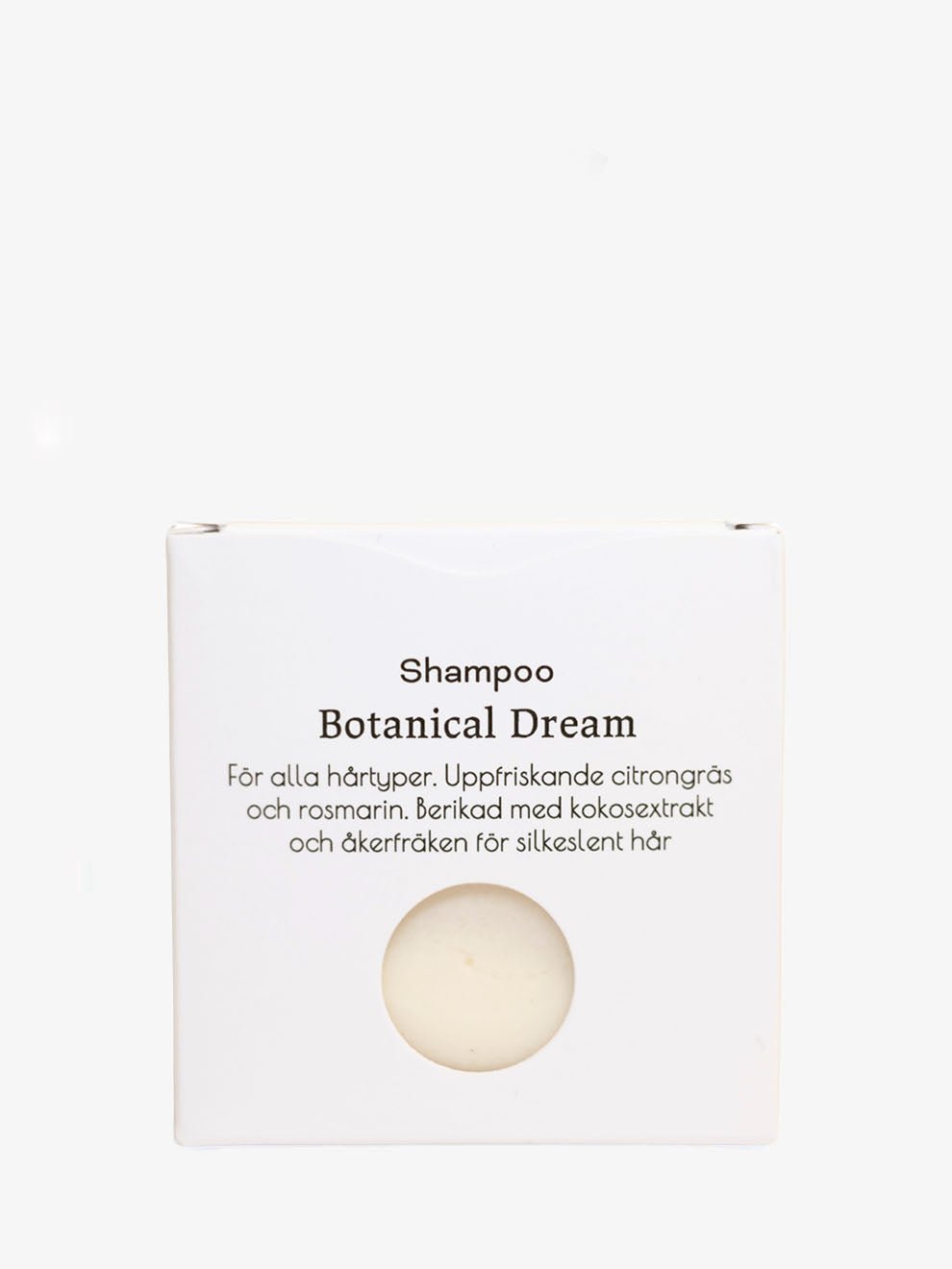 Grön Lycka schampokaka Botanical Dream för normalt hår i förpackning