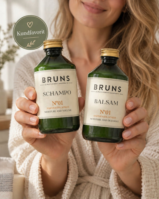 För normalt till torrt hår – schampo & balsam No 01