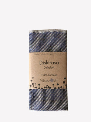 Växbo Lin disktrasa i lin, blå