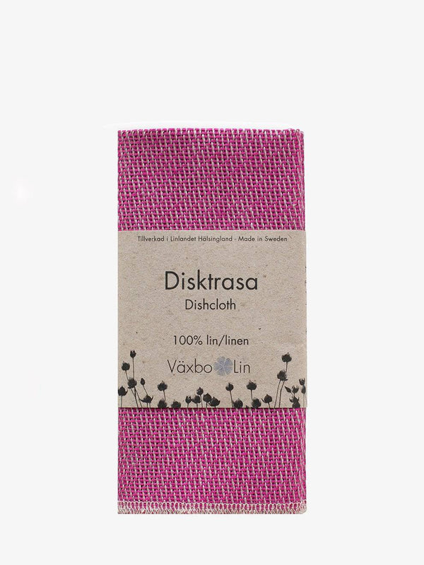 Växbo Lin disktrasa i lin, cerise