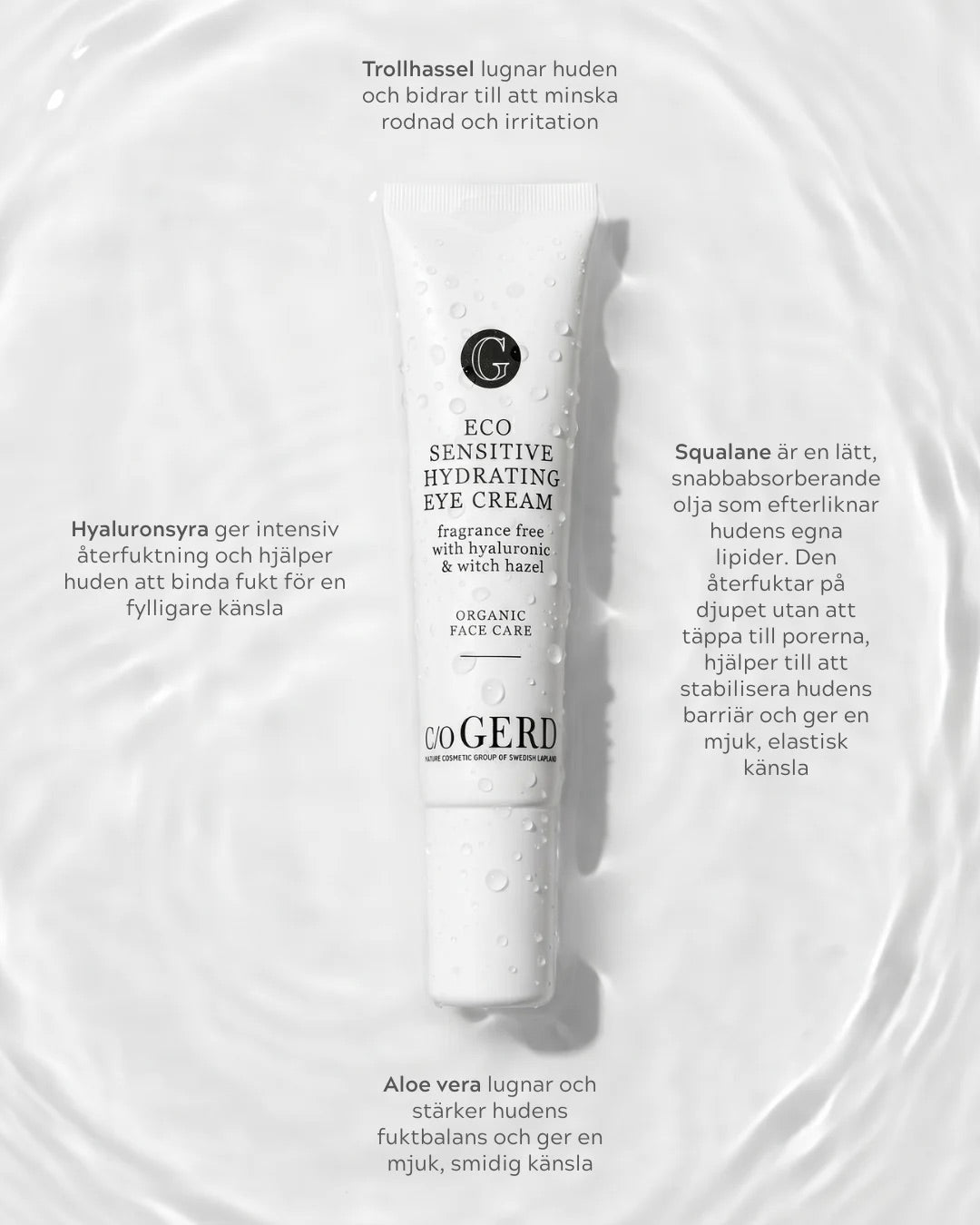 Eco Sensitive Hydrating Eye Cream - Torr & Känslig - 11hektar