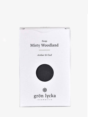 Grön Lycka Misty Woodland ekologisk tvål i förpackning