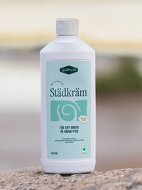 galltvål städkräm på en sten