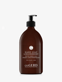 c/o Gerd handtvål Lingonberry i brun pumpflaska, 500 ml
