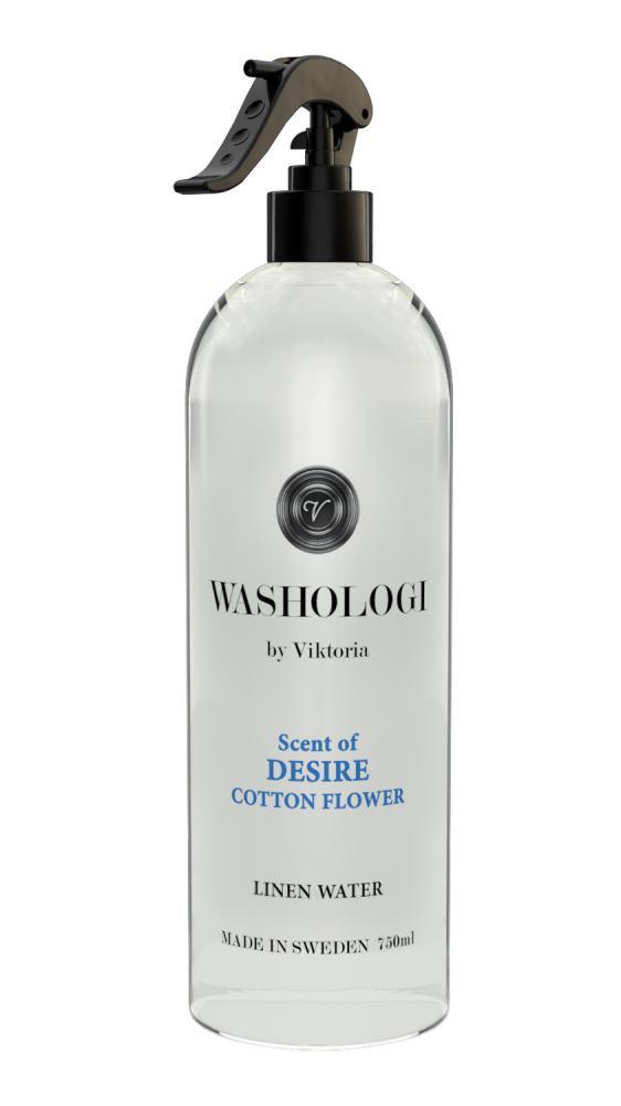 Washologi linnevatten Längtan bomullsblomma i sprayflaska, 100 ml