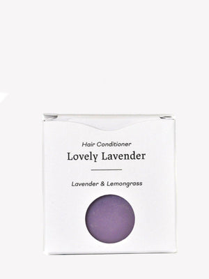 Grön Lycka Lovely Lavender balsamkaka för torrt eller lockigt hår i förpackning