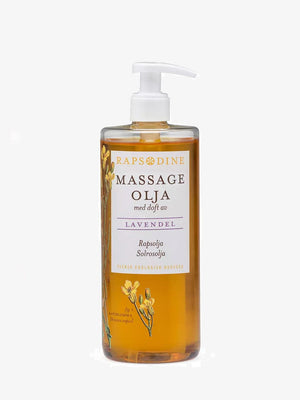 Rapsodine massageolja Lavendel i pumpflaska, 500 ml