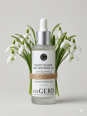 c/o Gerd Night Elixir Bio-retinol 1 % med snödroppar