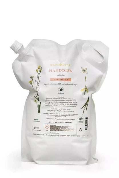 Rapsodine - Handdiskmedel - Refill 3 liter - 11hektar