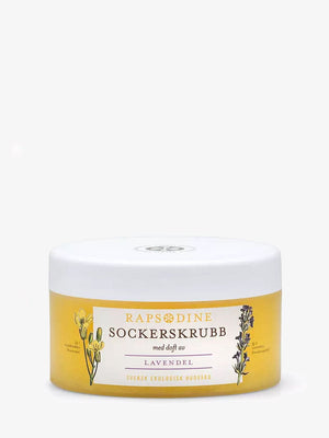 Rapsodine sockerskrubb i burk