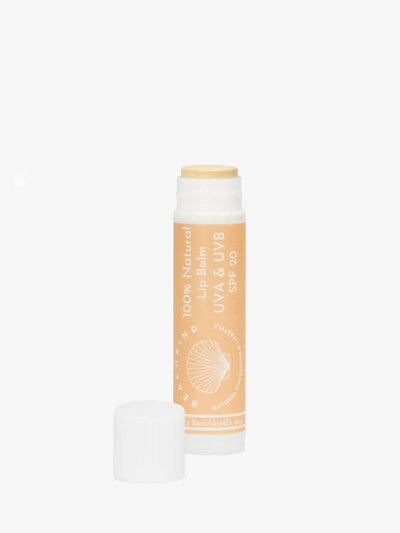 Beachkind läppcerat med SPF 20 i orange stift med avtaget lock