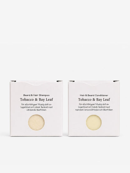 Tobacco & Bay Leaf Duo - Schampo & Balsam för hår & skägg - 11hektar