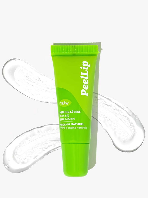 Trew Peel Lip exfolierande läppvård i grön tub