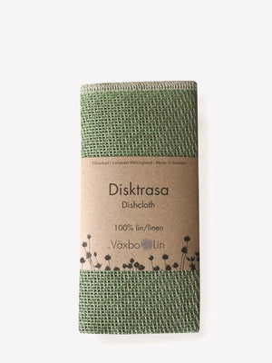 Växbo Lin disktrasa i lin, bladgrön