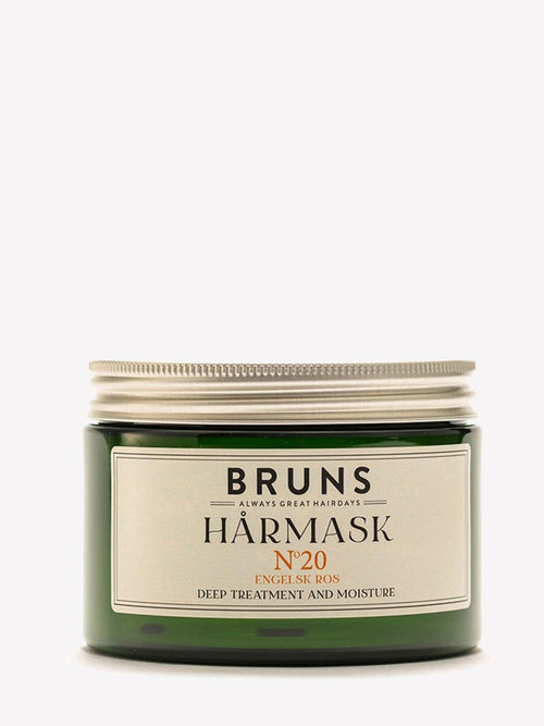 Bruns Hårmask Nº 20 Engelsk ros i glasburk, 350 ml